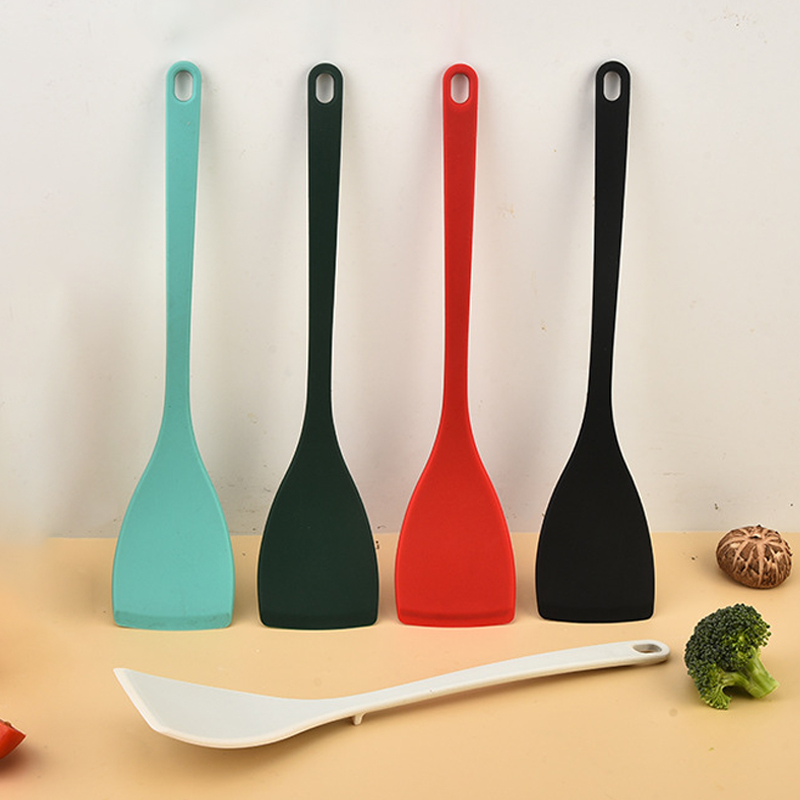 Okonomiyaki Spatula - 2 個のシリコンスパチュラシャベルターナーテフロン加工調理スパチュラ揚げシャベル魚スパチュラシリコーン柔軟なターナーキッチンベーキング