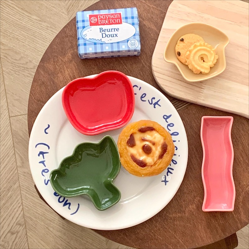 Dim Sum Basket - かわいい野菜セラミック点心皿クリエイティブ漫画の形の調味料皿セット日本韓国小さなトレイ家の装飾ボウル
