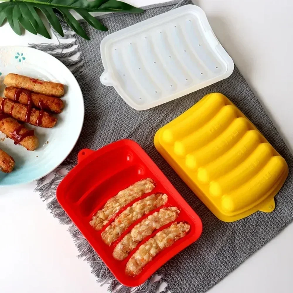 食品グレードシリコン製ソーセージ型 蓋付き 耐熱 簡単洗浄  - Hot Dog Press のレビューと価格
