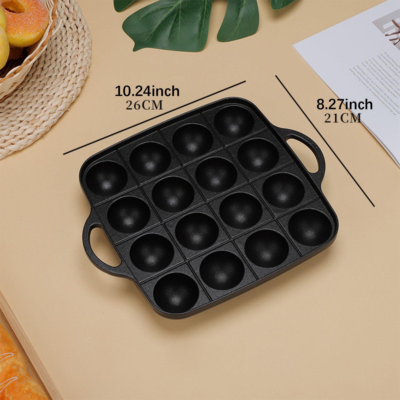 たこ焼きグリルパン 16 キャビティ調理器具ノンスティック多 - Takoyaki Grill Plate のレビューと価格