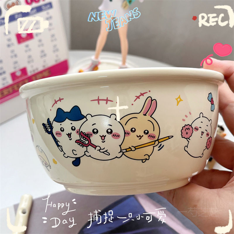 ちいかわ 可愛い漫画風セラミックインスタントラーメン丼セット - Dim Sum Basket のレビューと価格