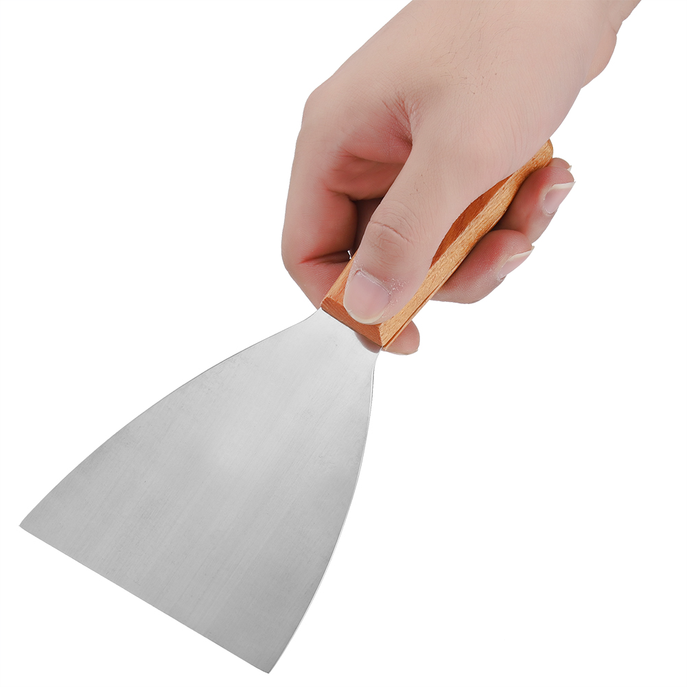 ステンレス鋼のバーベキューグリル,焦げ付き防止,耐熱性 - Okonomiyaki Spatula のレビューと価格