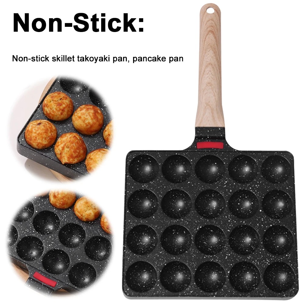 たこ焼きパン 20 型たこ焼きメーカースキレットアルミ合金テ - Takoyaki Grill Plate のレビューと価格