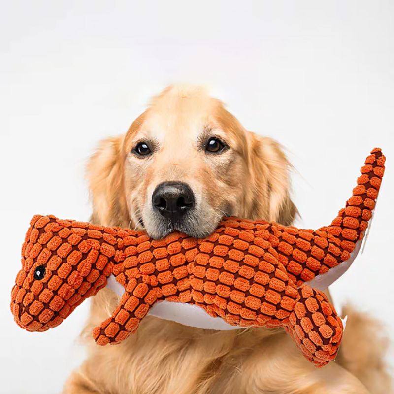 ペット犬噛むぬいぐるみ面白い恐竜の形猫トウモロコシウールボー - Corn Dog Stick のレビューと価格