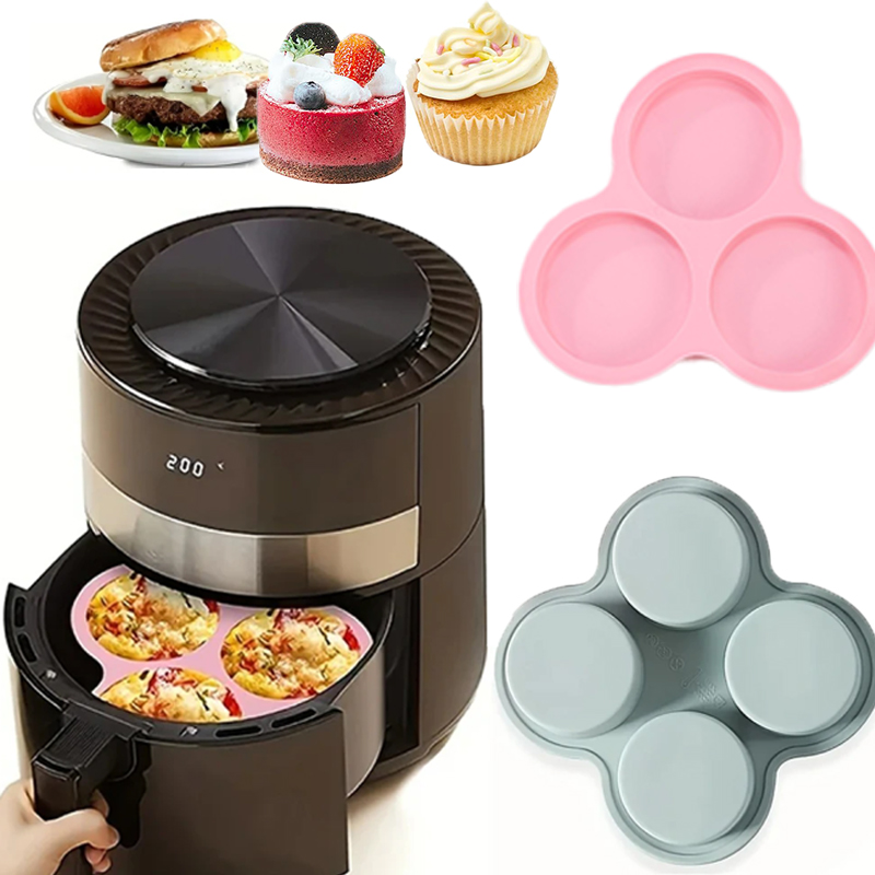 再利用可能なシリコンエアフライヤーエッグ型 3/4 キャビテ - Egg Waffle Pan のレビューと価格