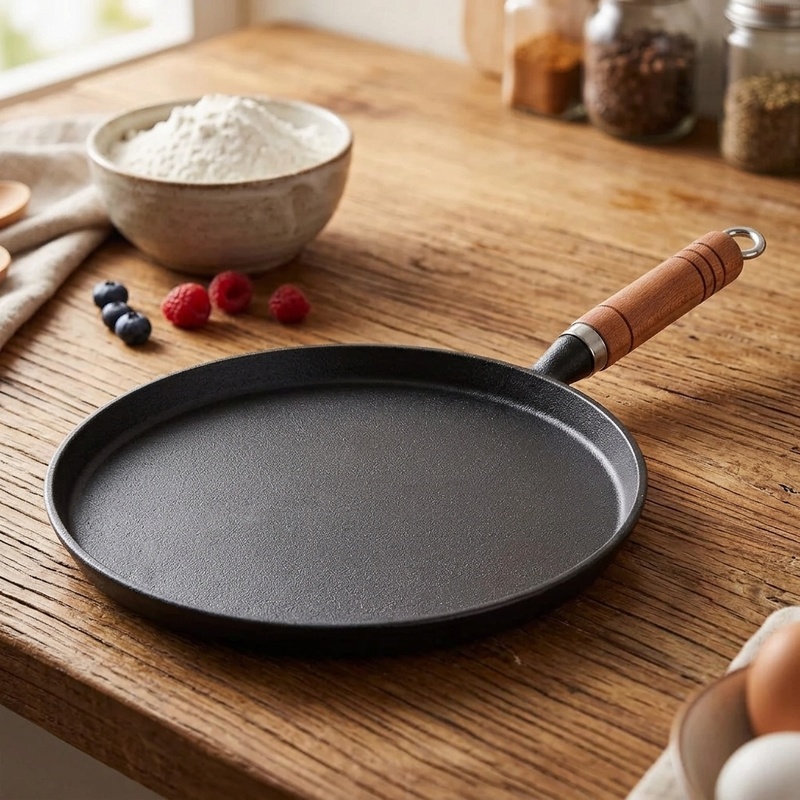 20/23/26cm 鋳鉄製フライパン 未コーティング ノン - Egg Waffle Pan のレビューと価格