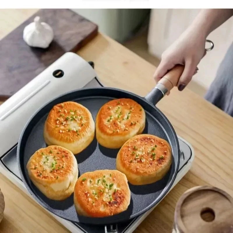 20/23/26cm 鋳鉄製フライパン 未コーティング ノン - Egg Waffle Pan のレビューと価格