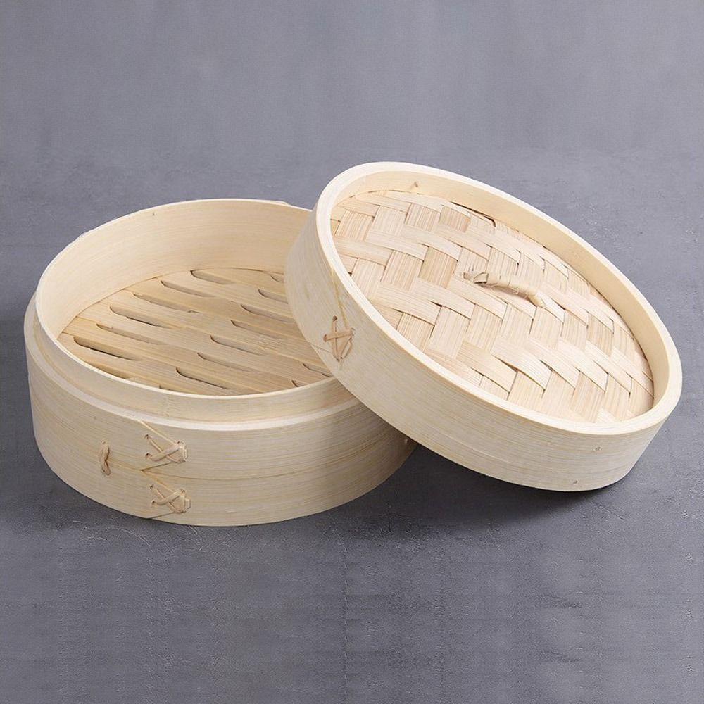 中華蒸し器 竹製蒸し器 蓋付き 点心蒸し器 蒸し籠 バオバン - Bao Steamer Bamboo のレビューと価格