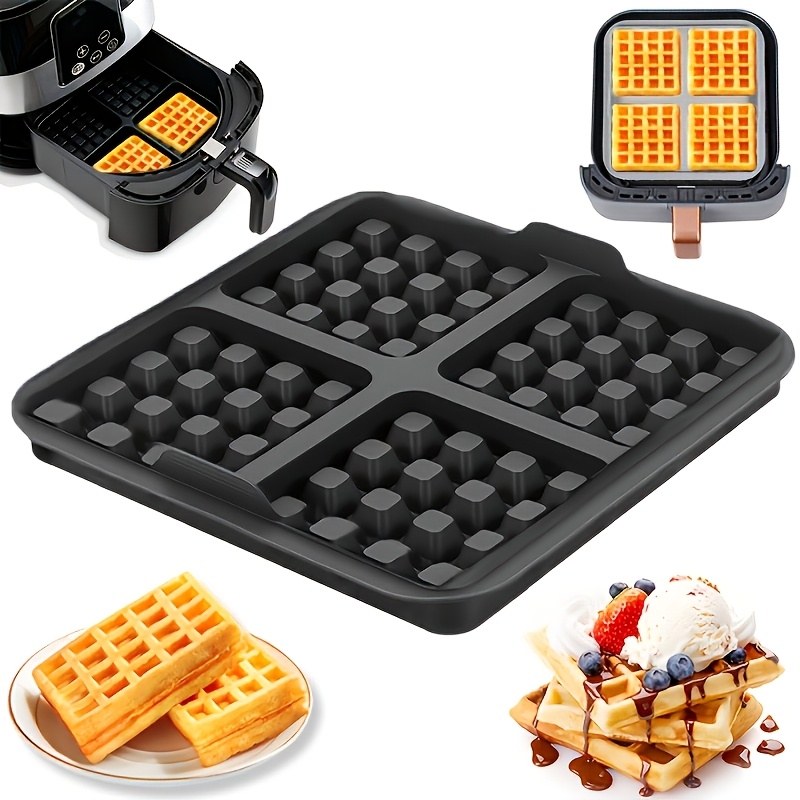 正方形ワッフル型、ノンスティックエアフライヤー用ベーキングパ - Egg Waffle Pan のレビューと価格