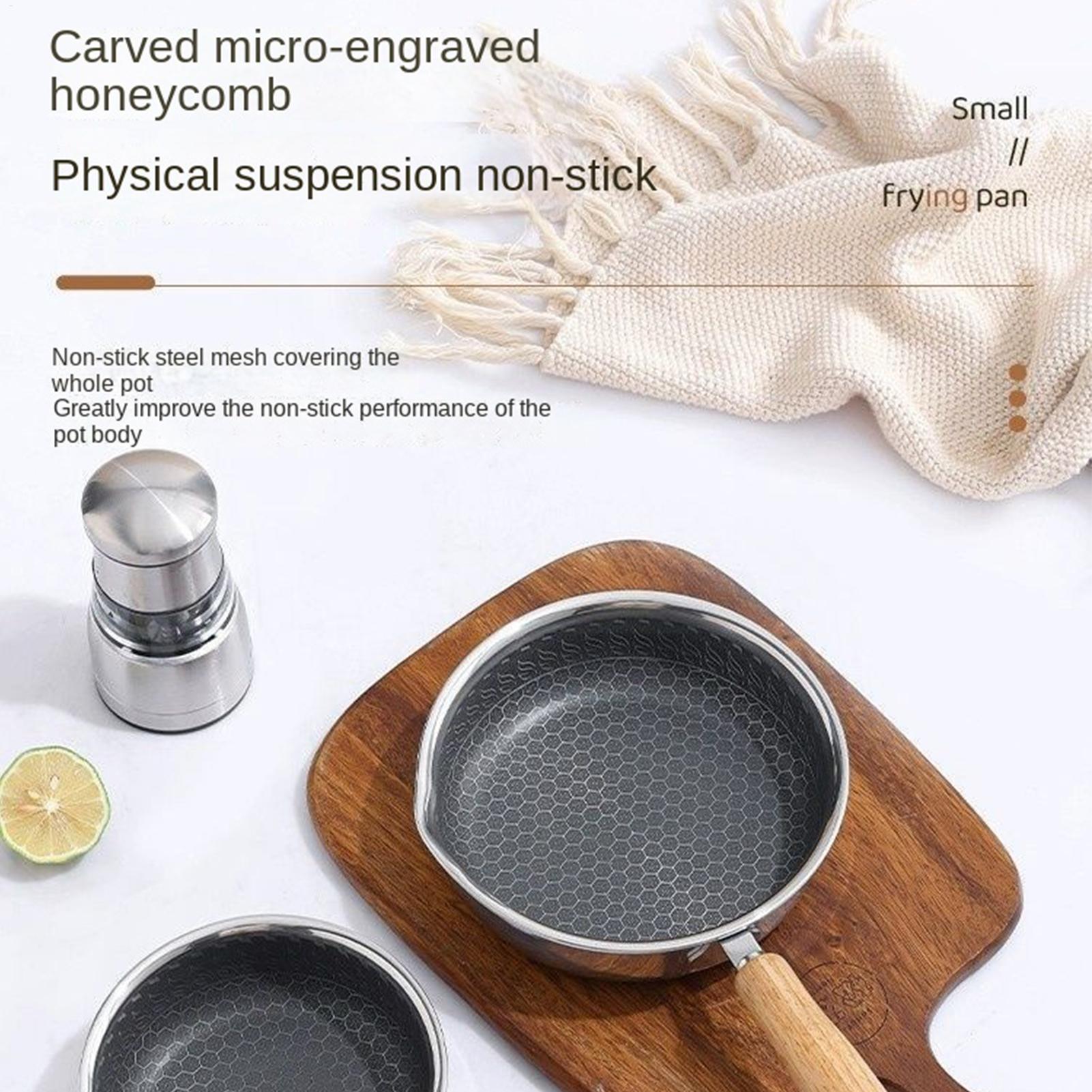 ノンスティックミニフライパン木製ハンドル付きスキレットソース - Egg Waffle Pan のレビューと価格