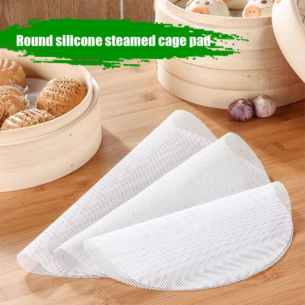 シリコン竹蒸し器ライナー、ノンスティック再利用可能なメッシュ - Bao Steamer Bamboo のレビューと価格