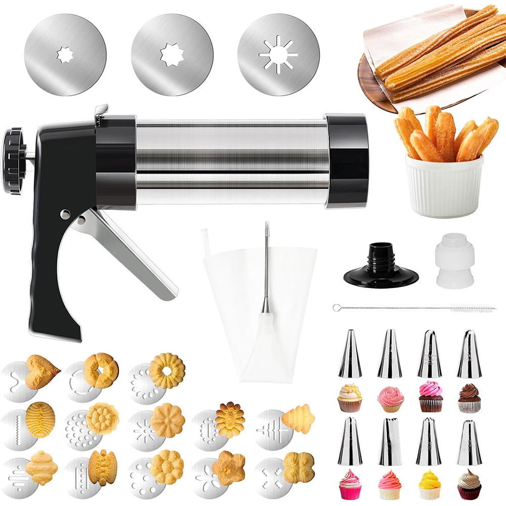 LMETJMA 3 in 1 チュロスメーカー キット スプ - Churros Maker Gun のレビューと価格