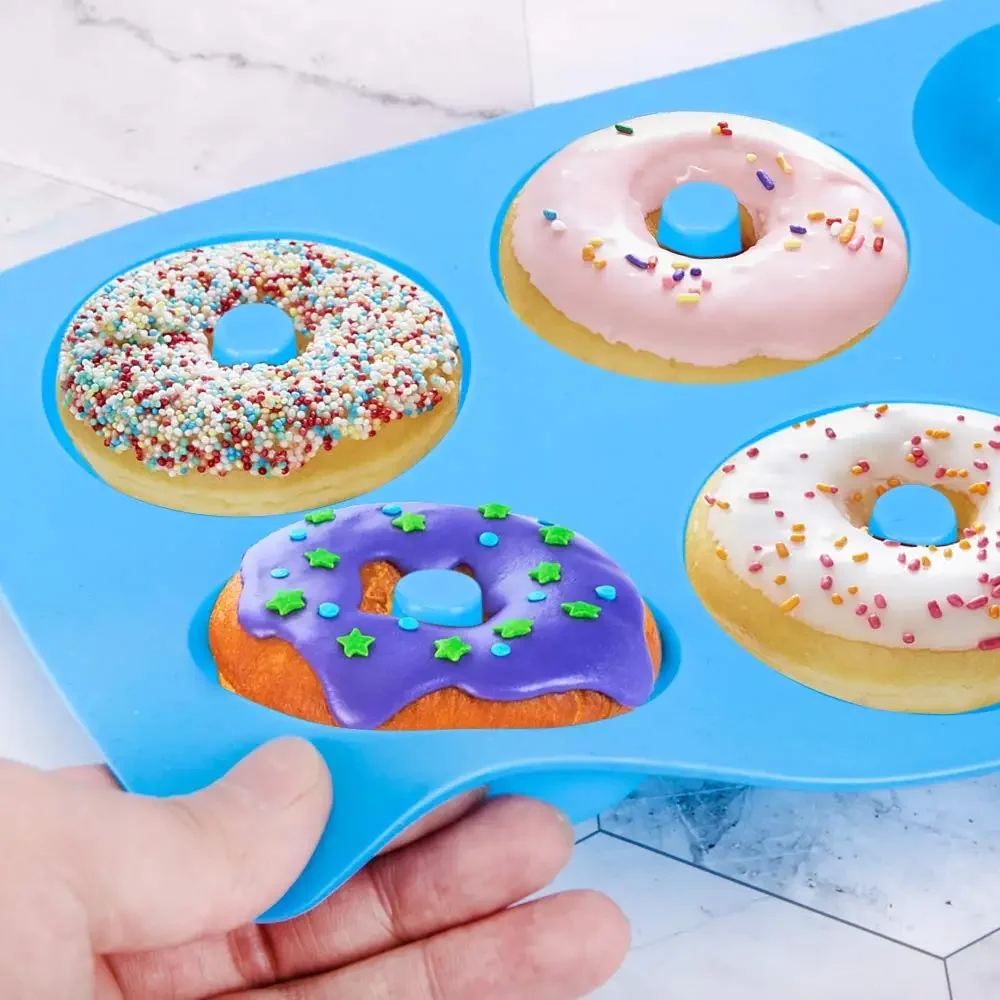 1/2 個シリコーンマフィンドーナツ型 6 穴ベーキングモー - Donut Mold Silicone のレビューと価格