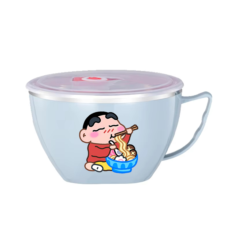クレヨンしんちゃんヌードルボウル大容量ステンレスボウル二層熱 - Dim Sum Basket のレビューと価格
