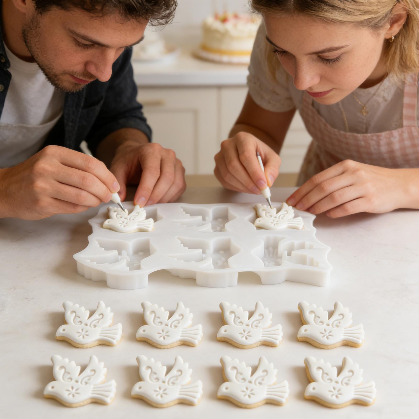 鳥の形のシリコンモールド 6 キャビティ ノンスティック ア - Potsticker Mold のレビューと価格