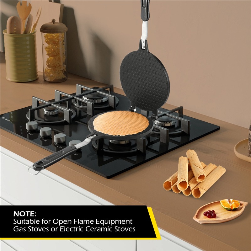 22センチメートルノンスティック卵ロールワッフルメーカーベー - Egg Waffle Pan のレビューと価格