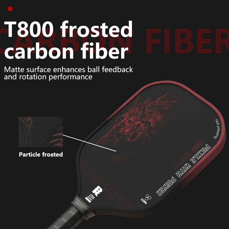 T800 カーボンファイバー ピックルボール パドル |   - Crepe Pan Carbon のレビューと価格