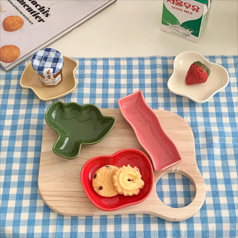 かわいい野菜セラミック点心皿クリエイティブ漫画の形の調味料皿 - Dim Sum Basket のレビューと価格