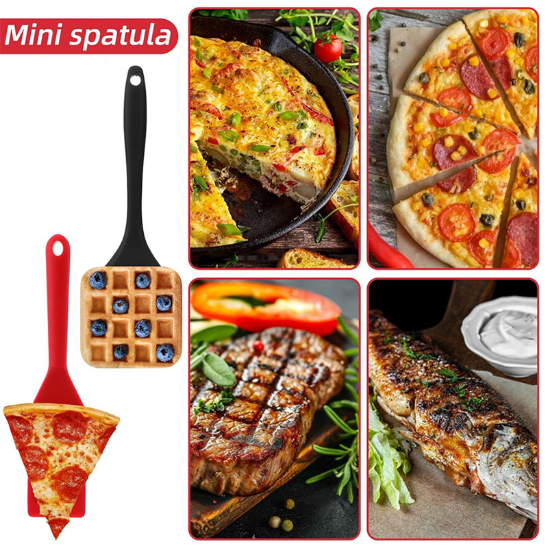 2 個ミニシリコーンブラウニーサービングヘラセット耐熱調理ヘ - Okonomiyaki Spatula のレビューと価格