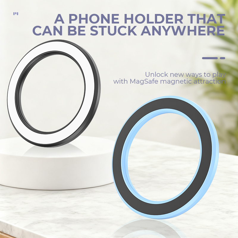 MagSafe対応 強力マグネットリング式スマホホルダー 粘 - Taco Stand Holder のレビューと価格