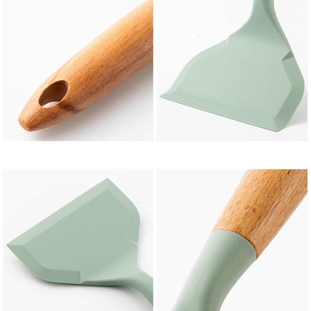 食品グレードのシリコーン調理器具卵焼きヘラ牛肉肉卵キッチンヘ - Okonomiyaki Spatula のレビューと価格