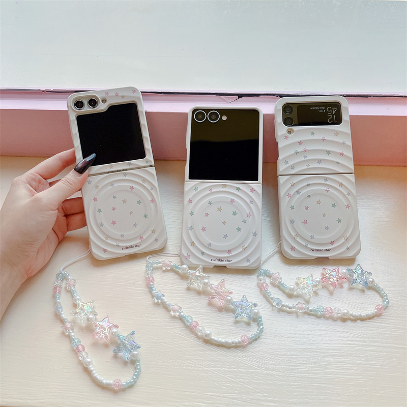 韓国のかわいい小さな星柄マグネット式スマホケース、Samsu - Taco Stand Holder のレビューと価格